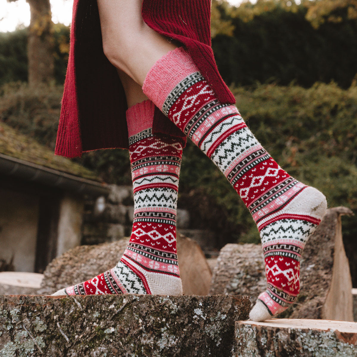 Ida Knee-High Socks (2 pairs) Nordic Socks AU